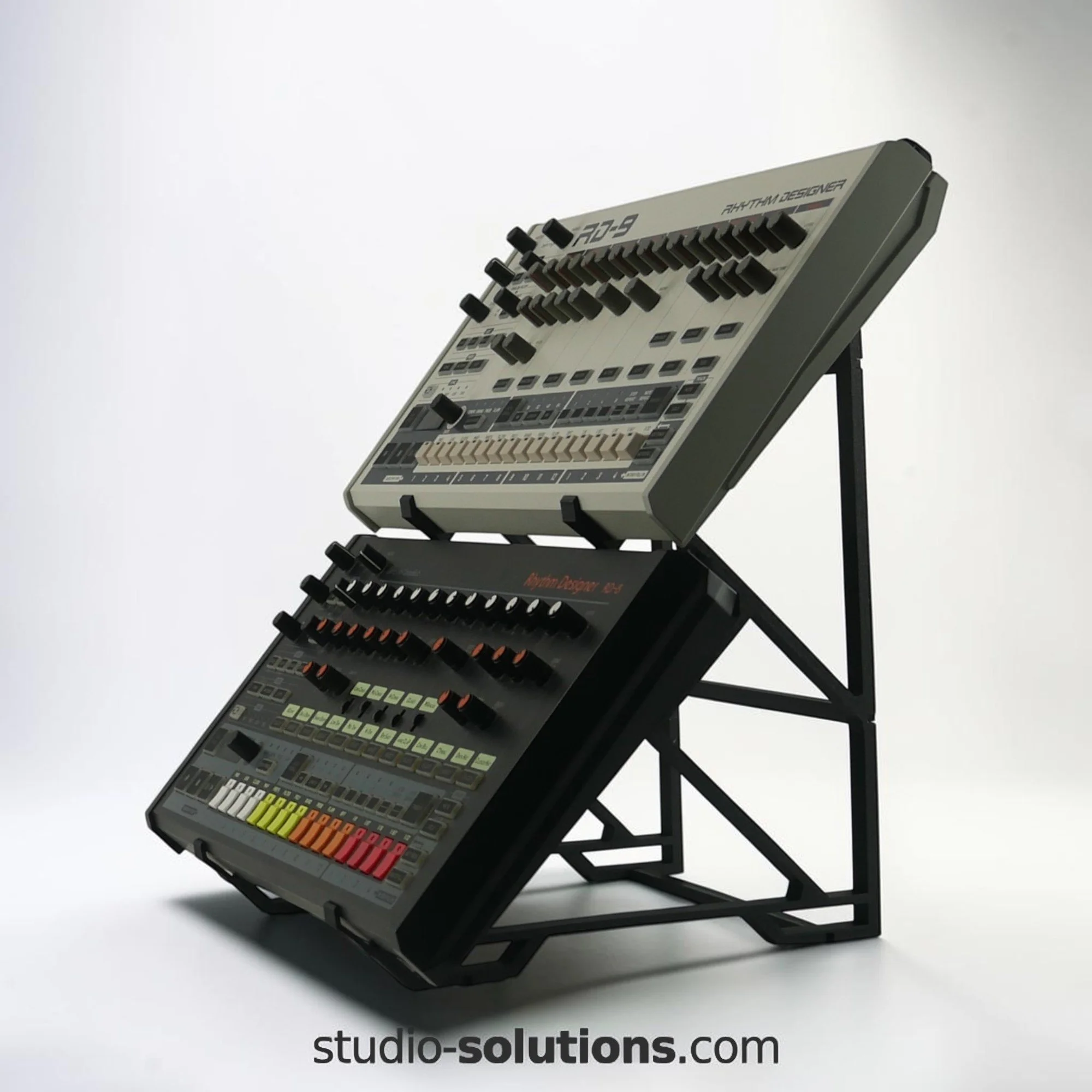 2 Tier Behringer RD-8 RD-9 Drum Machine Fitted Raised Desktop